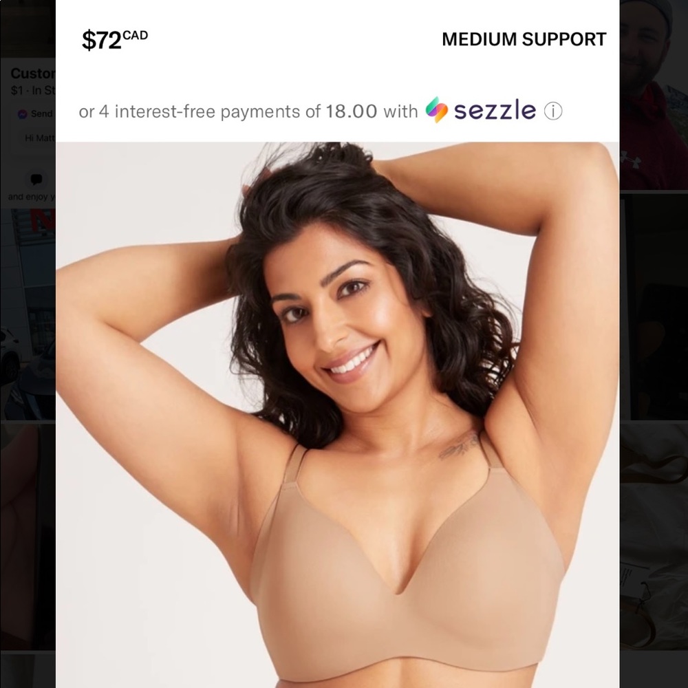NWT Knix Wingwoman Contour Bra Size 5